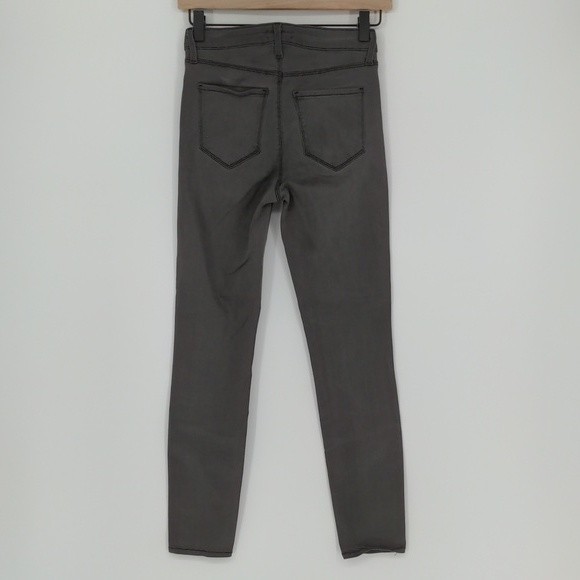 L'AGENCE Margot Skinny High Rise Nickel Grey Jean Denim Size 25‎ - Picture 9 of 15